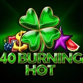 40 Burning Hot slot logo by Amusnet Interactive at Baloo Casino40 Burning Hot