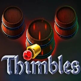 Thimbles slot logo by Evoplay at Baloo CasinoThimbles